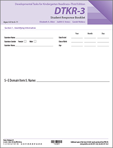 DTKR-3 Student Response Booklets (25)